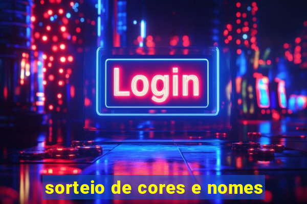 sorteio de cores e nomes